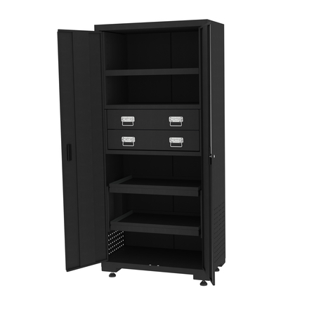 Armoire de rangement haute à 2 tiroirs, L. 903 x l. 518 x H. 1950 mm KS TOOLS - 810.8057