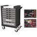 Servante ULTIMATE grise et noire 7 tiroirs équipée de 184 outils KS TOOLS - 816.7184