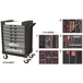 Servante ULTIMATE grise et noire 7 tiroirs équipée de 283 outils KS TOOLS - 816.7283