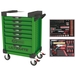 Servante ULTIMATE verte 7 tiroirs équipée de 184 outils KS TOOLS - 817.7184