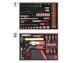 Servante d'atelier RACING KS TOOLS 5 tiroirs équipée de 184 outils - 855.5184