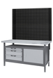 Plateau mural perforé pour fixation de crochets et accessoires, L. 2m KS TOOLS - 865.0211