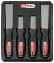 Jeu de 4 grattoirs à lame inox KS TOOLS - 907.2210