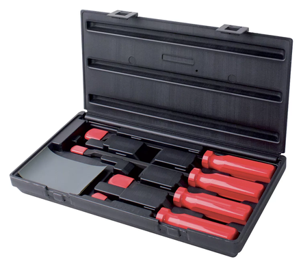 Coffret de 4 grattoirs emmanchés désaxés de 10° KS TOOLS - 907.2230