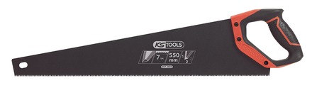 Scie egoine gros travaux 550mm, 3 angles de cope 7TPI, poignée bi-matière KS TOOLS - 907.2505