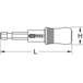 Porte-embouts INOX 1/4'' L.65 mm KSTOOLS - 9101114