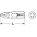 Boite de 5 embouts de vissage INOX POZIDRIV 1/4