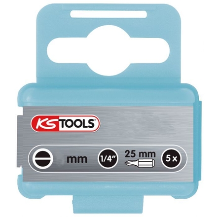 Boite de 5 embouts de vissage INOX Fente 1/4