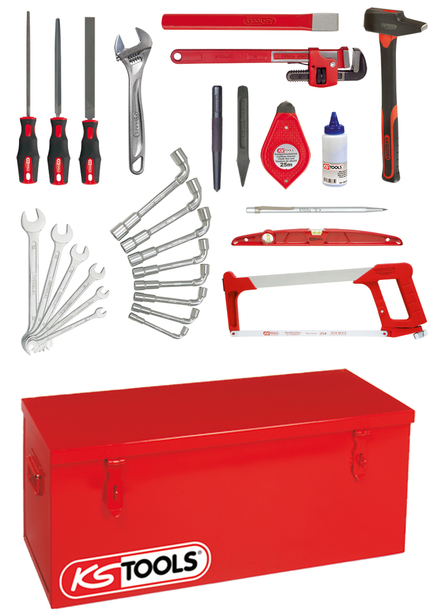 Caisse à outils tuyauteur - 28 outils KS TOOLS - 911.0028