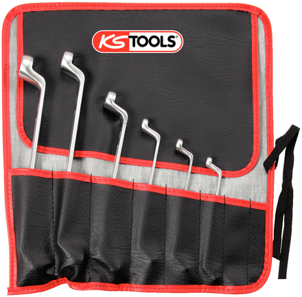 Jeu de 6 clés polygonales contre-coudées TORX® - en trousse KS TOOLS - 911.0360