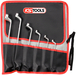 Jeu de 6 clés polygonales contre-coudées TORX® - en trousse KS TOOLS - 911.0360