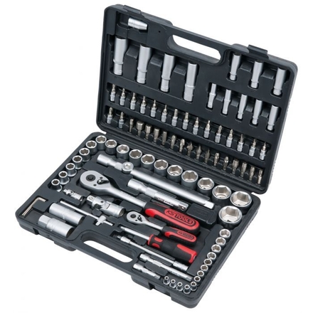 Coffret de douilles et accessoires F6 1/4'' - 1/2'', 94 pièces KSTOOLS - 9110694