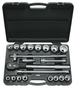 Coffret de douilles 12 pans en pouces et accessoires 3/4'', 21 pièces KS TOOLS - 911.0751
