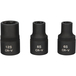 Jeu de 3 douilles RIBE 1/2'' pour culasse, M6 - M8 - M12 KSTOOLS - 911.0895