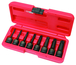Jeu de douilles longues à chocs TORX® T30-80 1/2'', 8 pièces KS TOOLS - 911.0901
