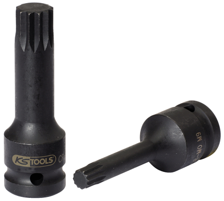 Douille longue à chocs mâle XZN® 1/2'', M6 KS TOOLS - 911.0947