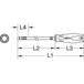 Tournevis flexible pour embouts ERGOTORQUEplus® extra-long, 614 mm KSTOOLS - 9111172