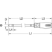 Tournevis à douilles ERGOTORQUEplus, modèle long, 8mm KSTOOLS - 9111178