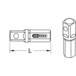 Adaptateur pour visseuse, 1/4'', 1/4
