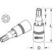Douille tournevis ULTIMATE TORX® percé 1/4'', L.37 mm - T9 KSTOOLS - 9111485