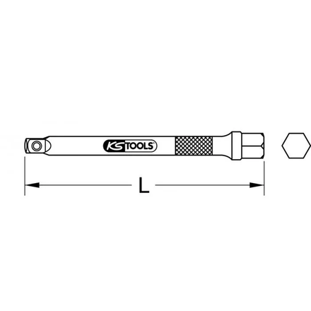 Rallonge ULTIMATE® 1/4'', L.350 mm KSTOOLS - 9112584