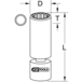 Douille à bougie articulée, 14 mm KSTOOLS - 9113999