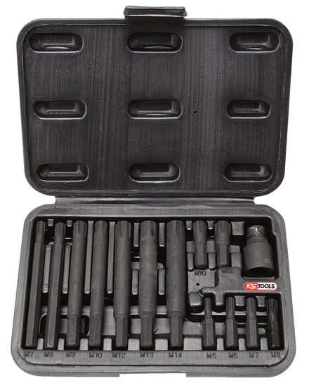 Coffret de 14 embouts à chocs RIBE®, 5/16'' KS TOOLS - 911.4306