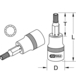 Douille tournevis ULTIMATE XZN® 1/2'', L.55 mm - M17 KSTOOLS - 9115306