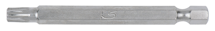 Boite de 5 embouts de vissage TORX® percé, L.75 mm - 1/4'' - T40 KS TOOLS - 911.7709
