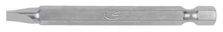 Boîte de 5 embouts de vissage Fente, L.75 mm - 1/4'' - 6 mm KS TOOLS - 911.7736