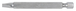 Boîte de 5 embouts de vissage Fente, L.75 mm - 1/4'' - 6 mm KS TOOLS - 911.7736