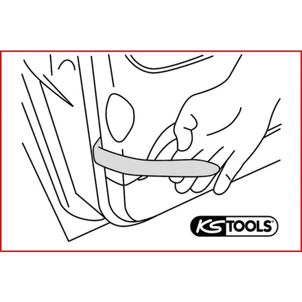 Jeu de leviers plastique pour baguettes et revêtements, 5 pièces KSTOOLS - 9118120