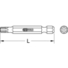 Embout de vissage TORX-PLUS® percé, L.50 mm - 1/4'' - IPR27 KSTOOLS - 9118369