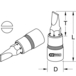 Douille tournevis ULTIMATE Fente 1/4'', L.37 mm - 8 mm KSTOOLS - 9171422