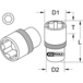 Douille 6 pans ULTIMATE® 1/4'', 5/32'' KSTOOLS - 9171499