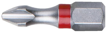 Boite de 5 embouts de vissage à code couleur TORSIONpower®, L. 25 mm - 1/4'' - PHILLIPS®, PH1 KS TOOLS - 918.3106