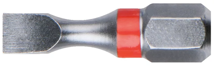 Boite de 5 embouts de vissage à code couleur TORSIONpower®, L. 25 mm - 1/4'' - Fente, 3 mm KS TOOLS - 918.3306