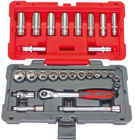 Coffret de douilles et accessoires ULTIMATE® 3/8'', 27 pièces KS TOOLS - 922.0627