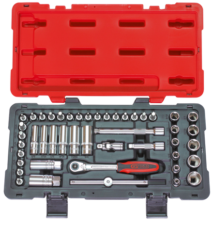 Coffret de douilles et accessoires ULTIMATE® en pouces 3/8'', 46 pièces KS TOOLS - 922.0646