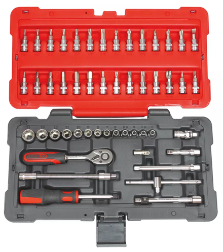 Coffret de douilles et accessoires ULTIMATE® 1/4'', 50 pièces KS TOOLS - 922.0650