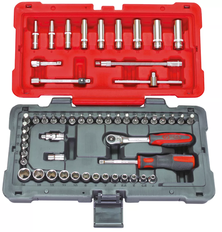 Coffret de douilles et accessoires ULTIMATE® 1/4'', 54 pièces KS TOOLS - 922.0654