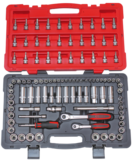 Coffret de douilles et accessoires ULTIMATE® pouces et métrique - 3/8'', 99 pcs KS TOOLS - 922.0699