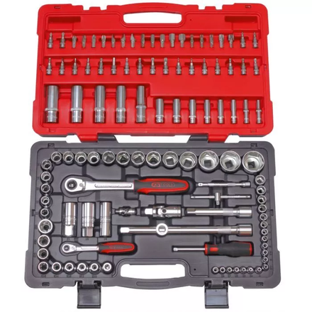 Coffret de douilles et accessoires ULTIMATE® 1/4'' - 1/2'', 111 pièces KS TOOLS - 922.0711