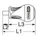 Tournevis porte-embouts Tom pouce ULTIMATE 1/4'', L. 10 mm KSTOOLS - 9221197