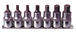 Rail de 7 douilles tournevis 6 pans, L.55 mm - 1/2'' - 5 à 14 mm KS TOOLS - 922.1320