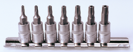 Jeu de 7 douilles tournevis ULTIMATE® TORX® 1/4'' KS TOOLS - 922.1486