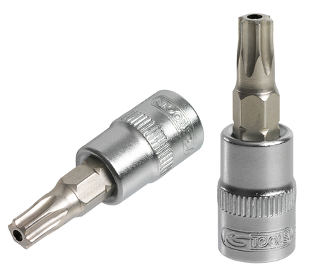 Douille tournevis ULTIMATE® TORX® percé 1/4'', L.37 mm - T25 KS TOOLS - 922.1495