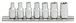 Rail de 7 douilles ULTIMATE® TORX® 1/4'' KS TOOLS - 922.1539