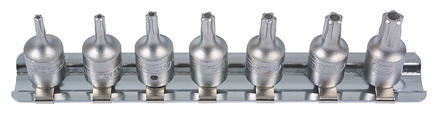 Rail de douilles tournevis ULTIMATE® 5 pans percés 1/4'', TS 10 à TS 40 KS TOOLS - 922.1540