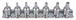 Rail de douilles tournevis ULTIMATE® 5 pans percés 1/4'', TS 10 à TS 40 KS TOOLS - 922.1540